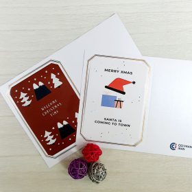 کارت پستال تبریک کریسمس سفارش اتاق بازرگانی ایران و فرانسه